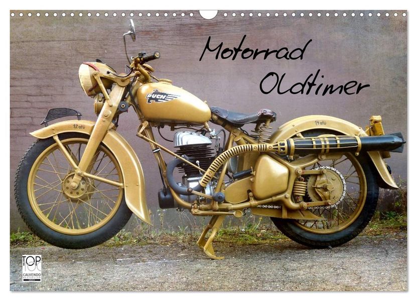 Motorrad Oldtimer (Wandkalender 2026 DIN A3 quer) CALVENDO Monatskalender