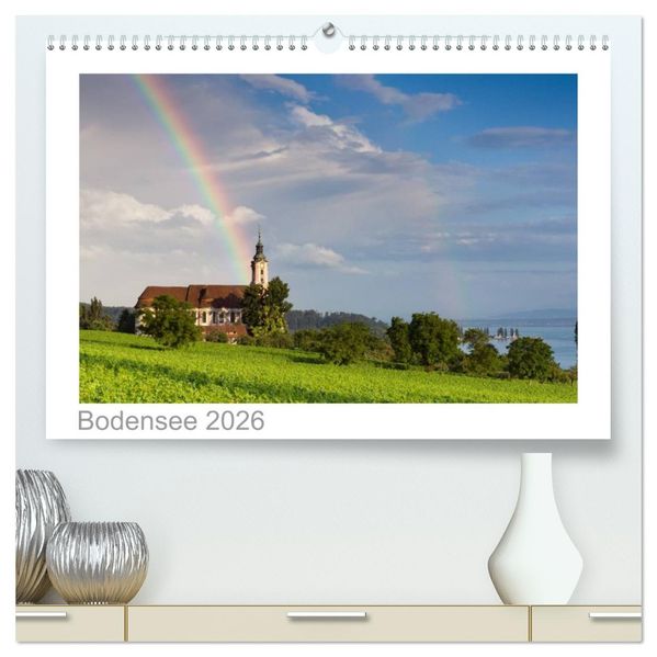 Bodensee 2026 (hochwertiger Premium Wandkalender 2026 DIN A2 quer) Kunstdruck in Hochglanz