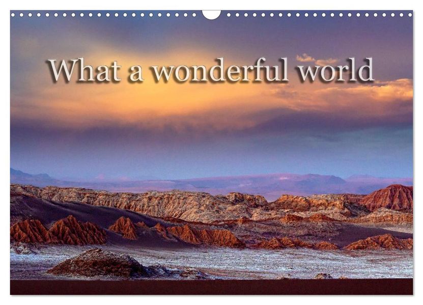 What a wonderful world (Wandkalender 2026 DIN A3 quer) CALVENDO Monatskalender