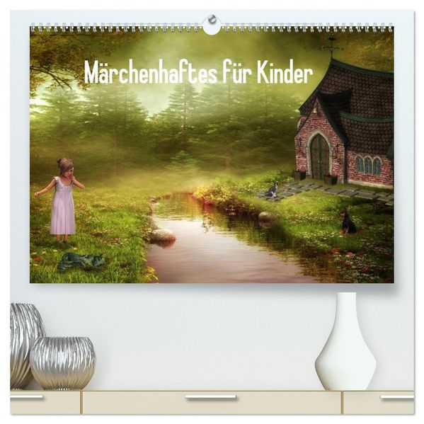 Märchenhaftes für Kinder (hochwertiger Premium Wandkalender 2026 DIN A2 quer) Kunstdruck in Hochglanz