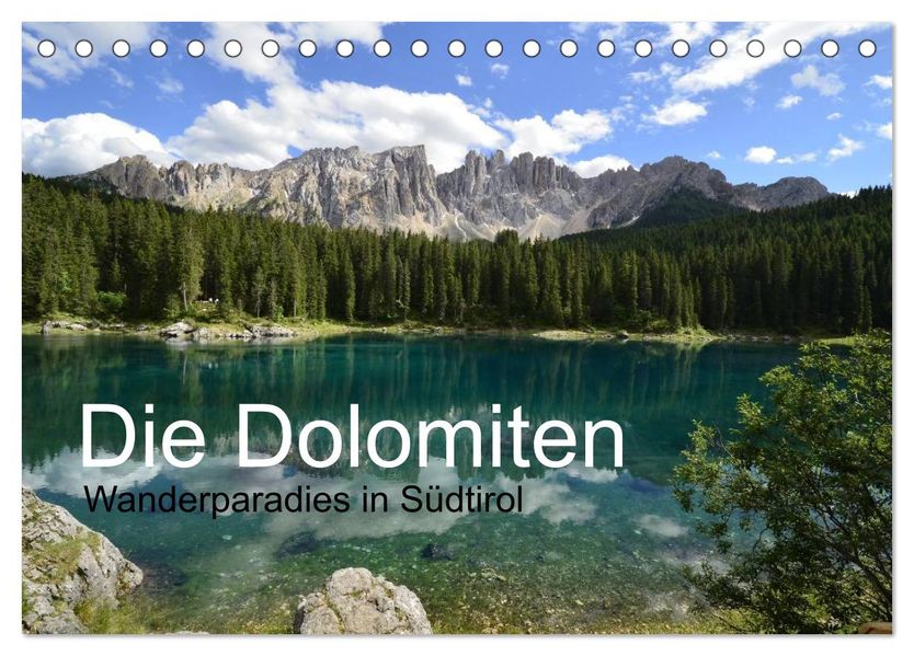 Die Dolomiten - Wanderparadies in Südtirol (Tischkalender 2026 DIN A5 quer) CALVENDO Monatskalender