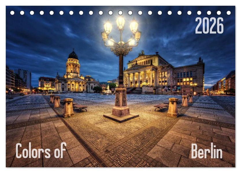 Colors of Berlin 2026 (Tischkalender 2026 DIN A5 quer) CALVENDO Monatskalender