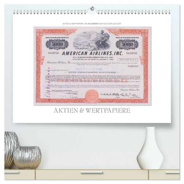 Aktien & Wertpapiere (hochwertiger Premium Wandkalender 2026 DIN A2 quer) Kunstdruck in Hochglanz