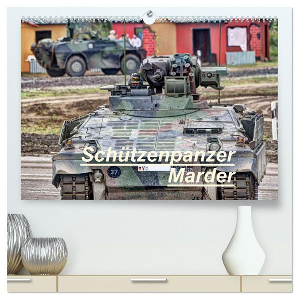Schützenpanzer Marder (hochwertiger Premium Wandkalender 2026 DIN A2 quer) Kunstdruck in Hochglanz