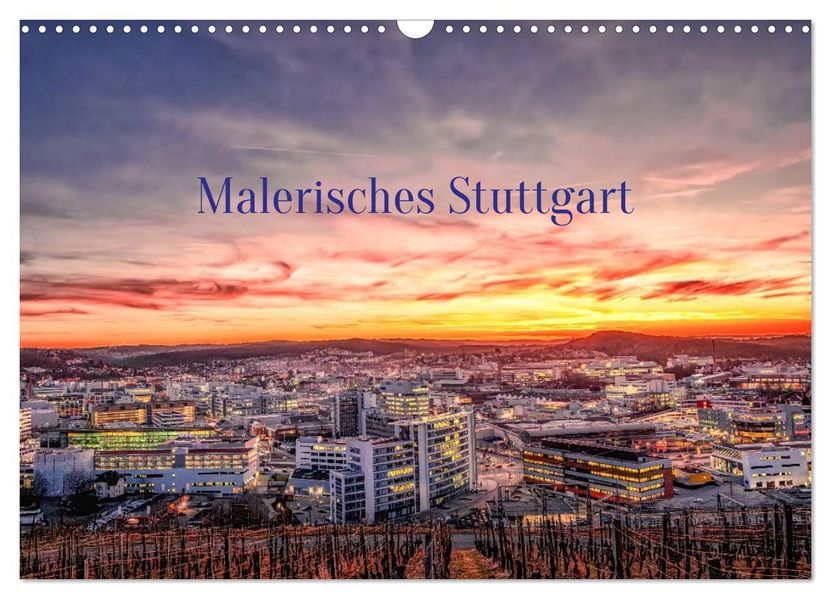 Malerisches Stuttgart (Wandkalender 2026 DIN A3 quer) CALVENDO Monatskalender