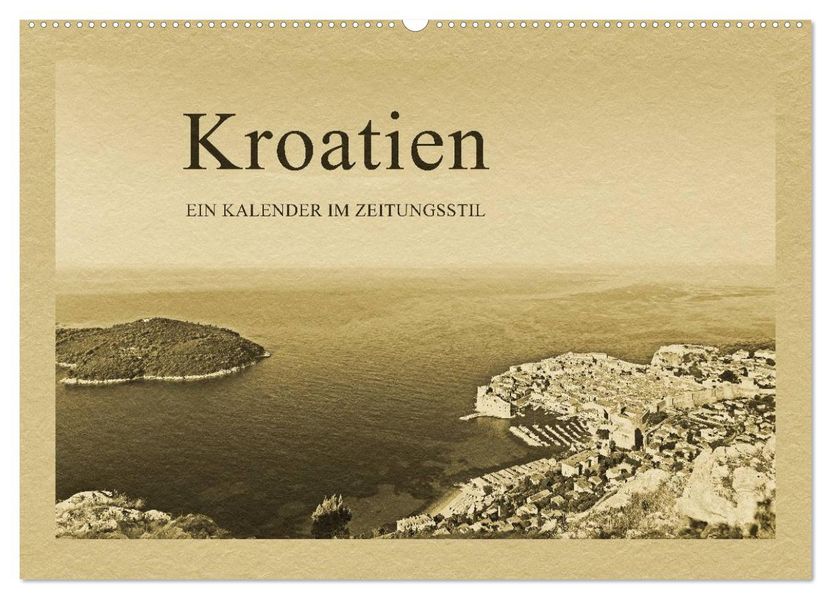 Kroatien (Wandkalender 2026 DIN A2 quer) CALVENDO Monatskalender