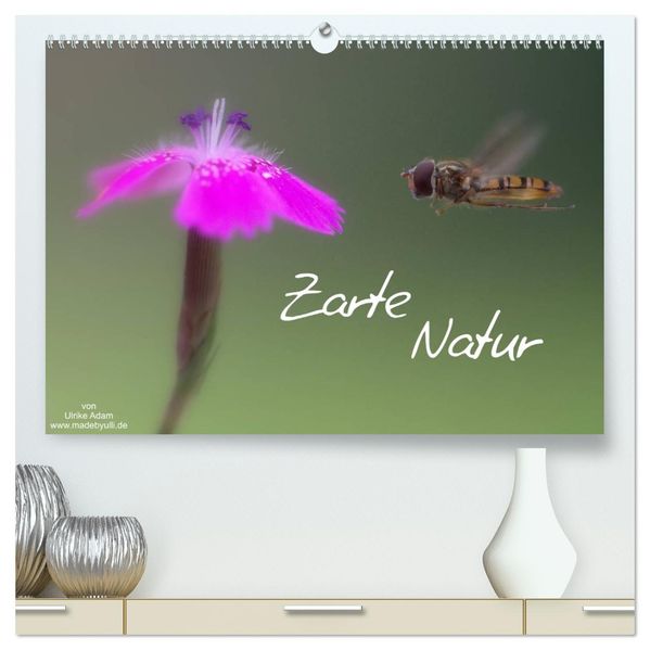 Zarte Natur 2026 (hochwertiger Premium Wandkalender 2026 DIN A2 quer) Kunstdruck in Hochglanz