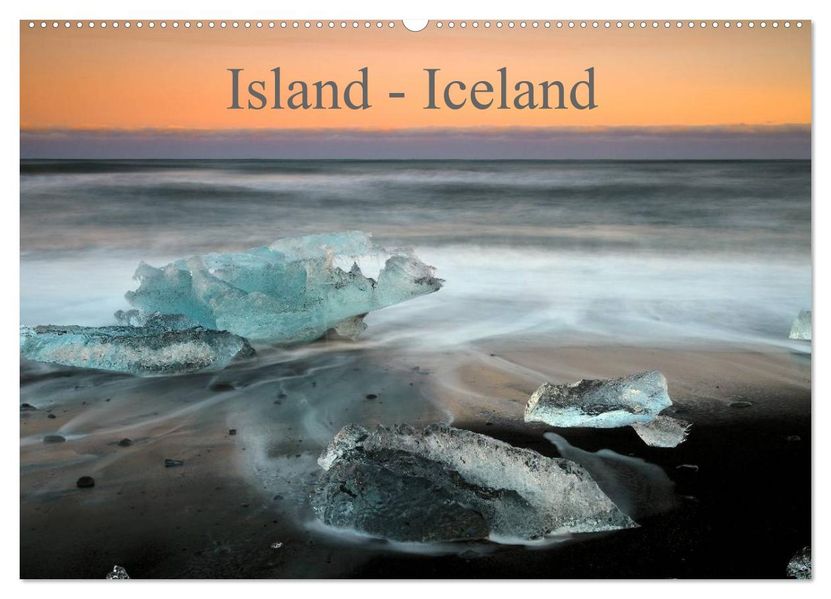 Island - Iceland (Wandkalender 2026 DIN A2 quer) CALVENDO Monatskalender