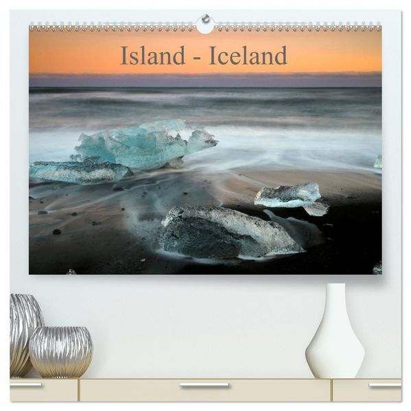 Island - Iceland (hochwertiger Premium Wandkalender 2026 DIN A2 quer) Kunstdruck in Hochglanz