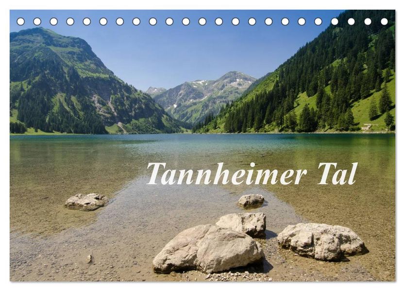 Tannheimer Tal (Tischkalender 2026 DIN A5 quer) CALVENDO Monatskalender
