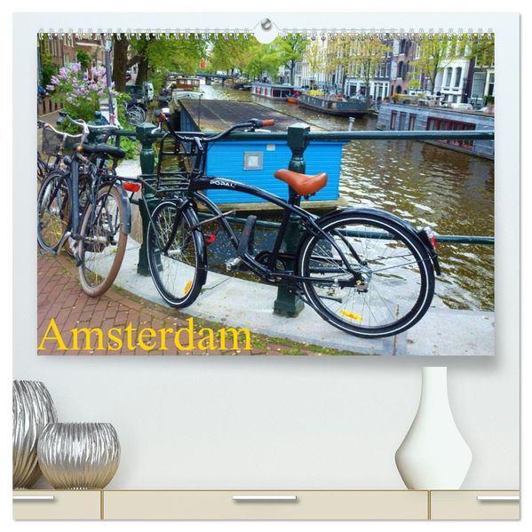 Amsterdam (hochwertiger Premium Wandkalender 2026 DIN A2 quer) Kunstdruck in Hochglanz