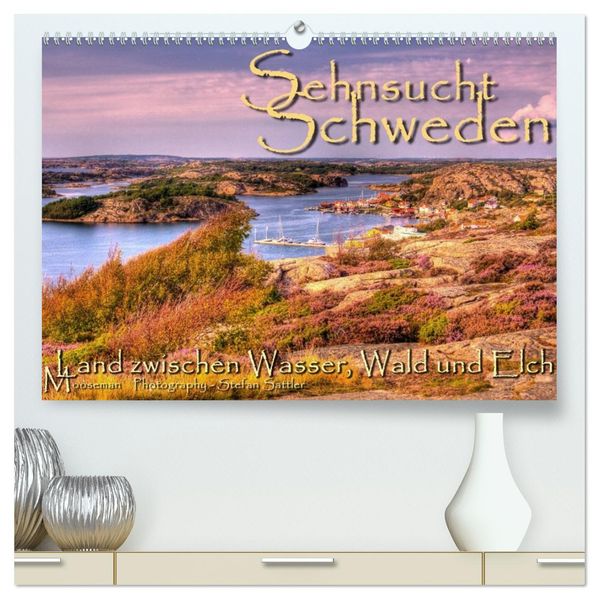 Sehnsucht Schweden - Sverige (hochwertiger Premium Wandkalender 2026 DIN A2 quer) Kunstdruck in Hochglanz