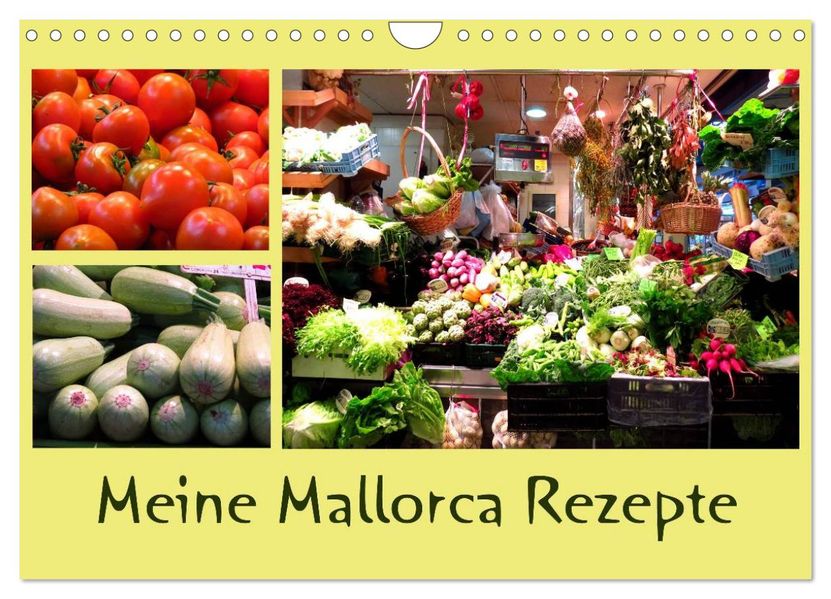 Meine Mallorca Rezepte (Wandkalender 2026 DIN A4 quer) CALVENDO Monatskalender