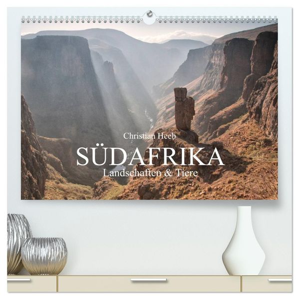 Südafrika / Landschaften & Tiere / Christian Heeb (hochwertiger Premium Wandkalender 2026 DIN A2 quer) Kunstdruck in Hochglanz