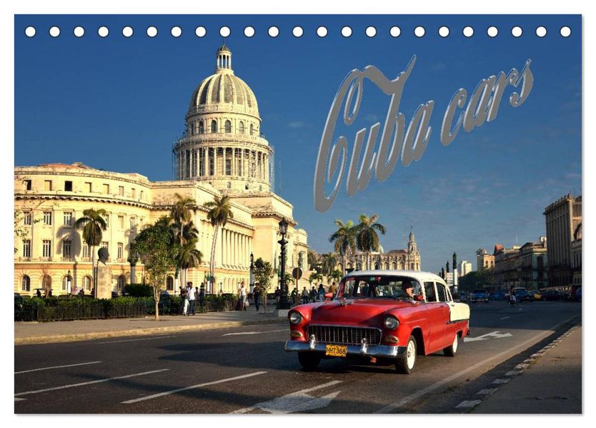 Cuba Cars (Tischkalender 2026 DIN A5 quer) CALVENDO Monatskalender
