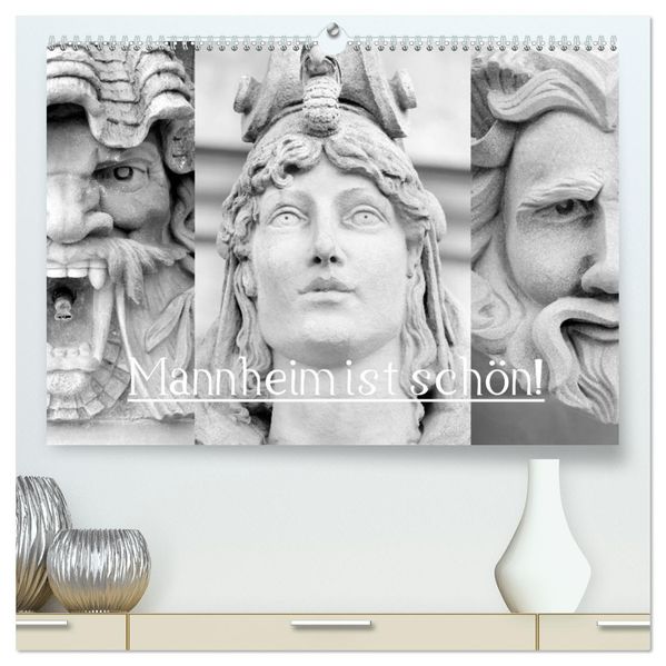 Mannheim ist Schön! (hochwertiger Premium Wandkalender 2026 DIN A2 quer) Kunstdruck in Hochglanz