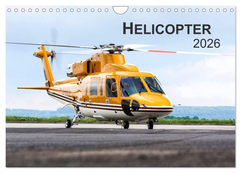 Helicopter 2026 (Wandkalender 2026 DIN A4 quer) CALVENDO Monatskalender