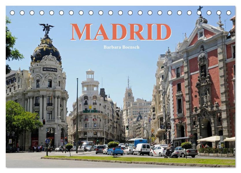 Madrid (Tischkalender 2026 DIN A5 quer) CALVENDO Monatskalender