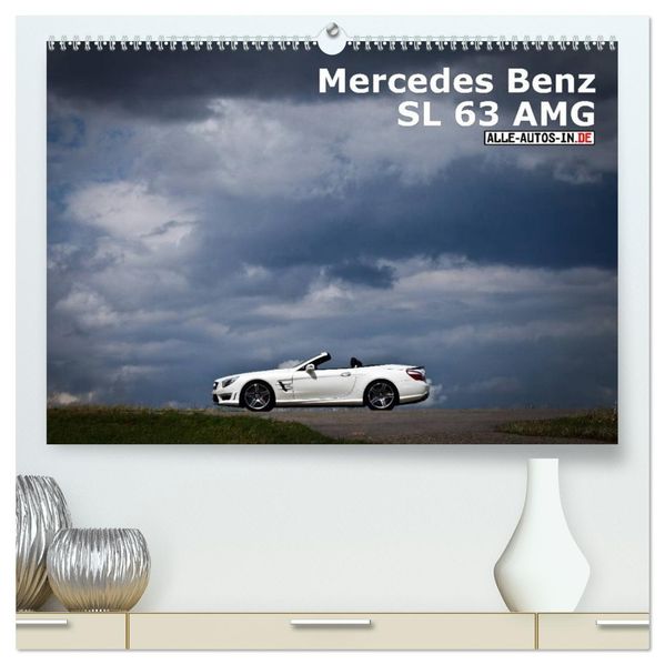 Mercedes-Benz SL 63 AMG (hochwertiger Premium Wandkalender 2026 DIN A2 quer) Kunstdruck in Hochglanz
