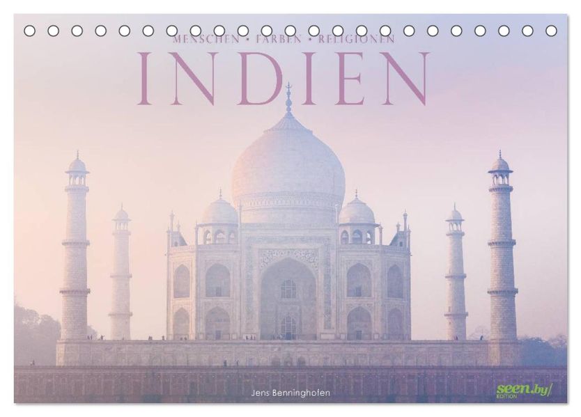 Indien: Menschen Farben Religionen (Tischkalender 2026 DIN A5 quer) CALVENDO Monatskalender