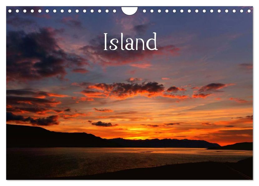 Island (Wandkalender 2026 DIN A4 quer) CALVENDO Monatskalender
