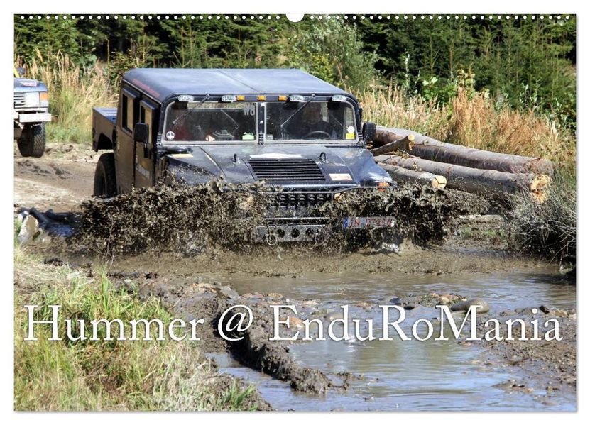 Hummer @ EnduRoMania (Wandkalender 2026 DIN A2 quer) CALVENDO Monatskalender