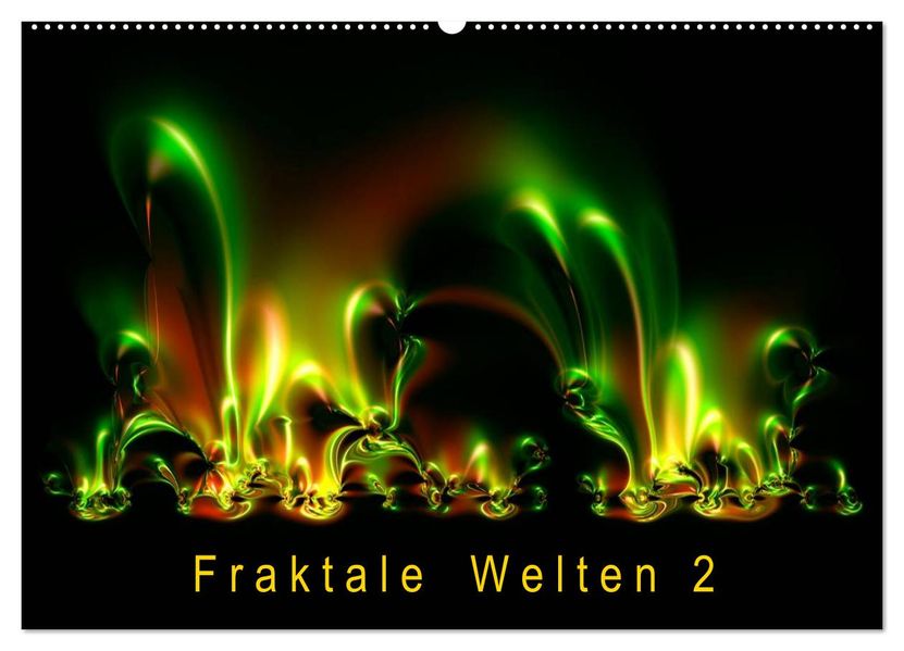 Fraktale Welten 2 (Wandkalender 2026 DIN A2 quer) CALVENDO Monatskalender