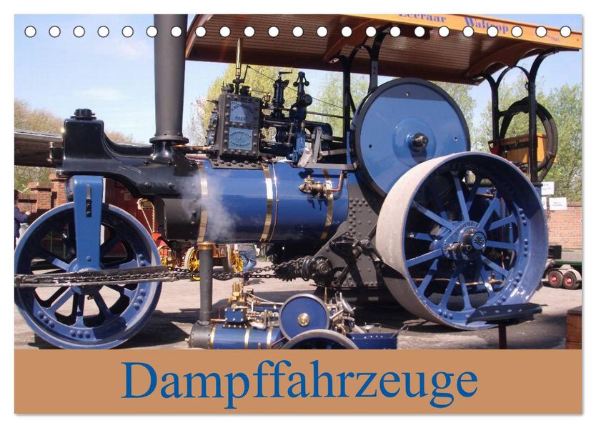 Dampffahrzeuge (Tischkalender 2026 DIN A5 quer) CALVENDO Monatskalender