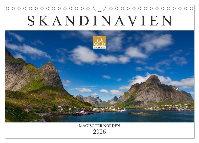 Skandinavien: Magischer Norden (Wandkalender 2026 DIN A4 quer) CALVENDO Monatskalender