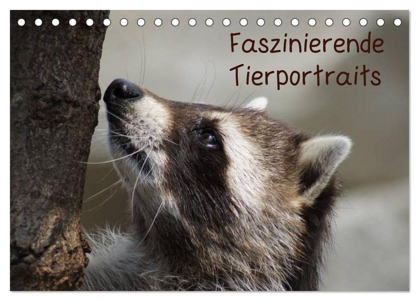 Faszinierende Tierportraits (Tischkalender 2026 DIN A5 quer) CALVENDO Monatskalender