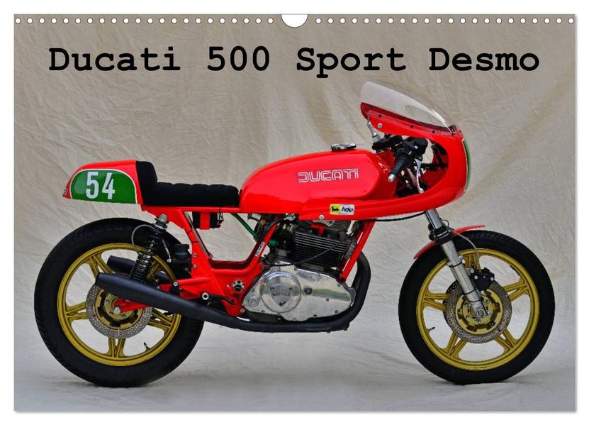 Ducati 500 Sport Desmo (Wandkalender 2026 DIN A3 quer) CALVENDO Monatskalender
