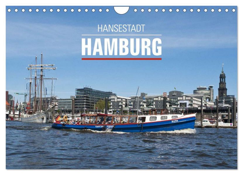Hansestadt Hamburg (Wandkalender 2026 DIN A4 quer) CALVENDO Monatskalender