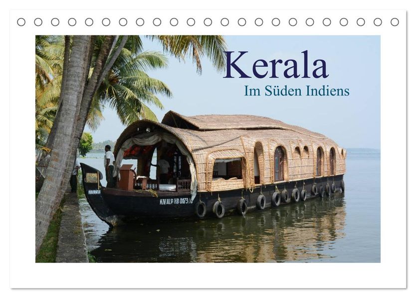 Kerala - Im Süden Indiens (Tischkalender 2026 DIN A5 quer) CALVENDO Monatskalender