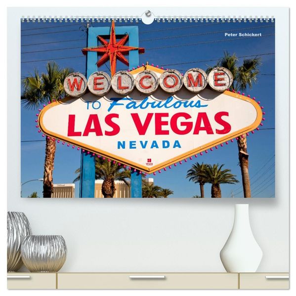 Las Vegas (hochwertiger Premium Wandkalender 2026 DIN A2 quer) Kunstdruck in Hochglanz