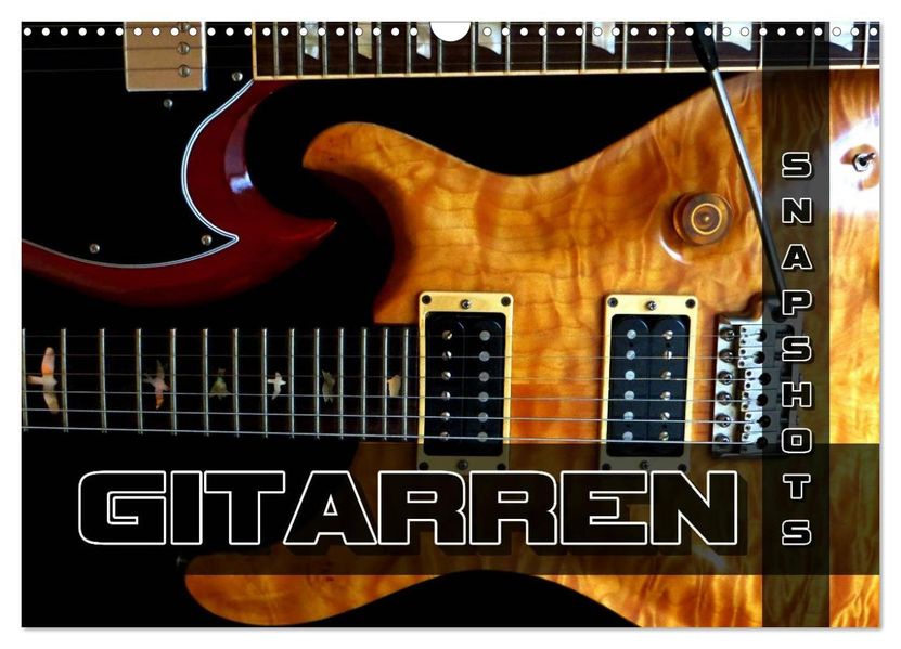 Gitarren Snapshots (Wandkalender 2026 DIN A3 quer) CALVENDO Monatskalender
