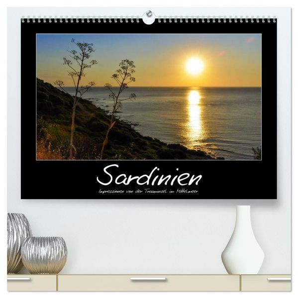 Die Trauminsel Sardinien (hochwertiger Premium Wandkalender 2026 DIN A2 quer) Kunstdruck in Hochglanz