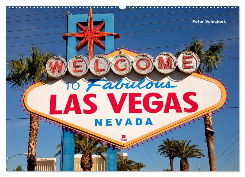 Las Vegas (Wandkalender 2026 DIN A2 quer) CALVENDO Monatskalender