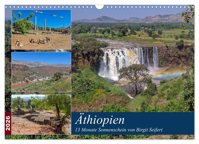 Äthiopien - 13 Monate Sonnenschein (Wandkalender 2026 DIN A3 quer) CALVENDO Monatskalender