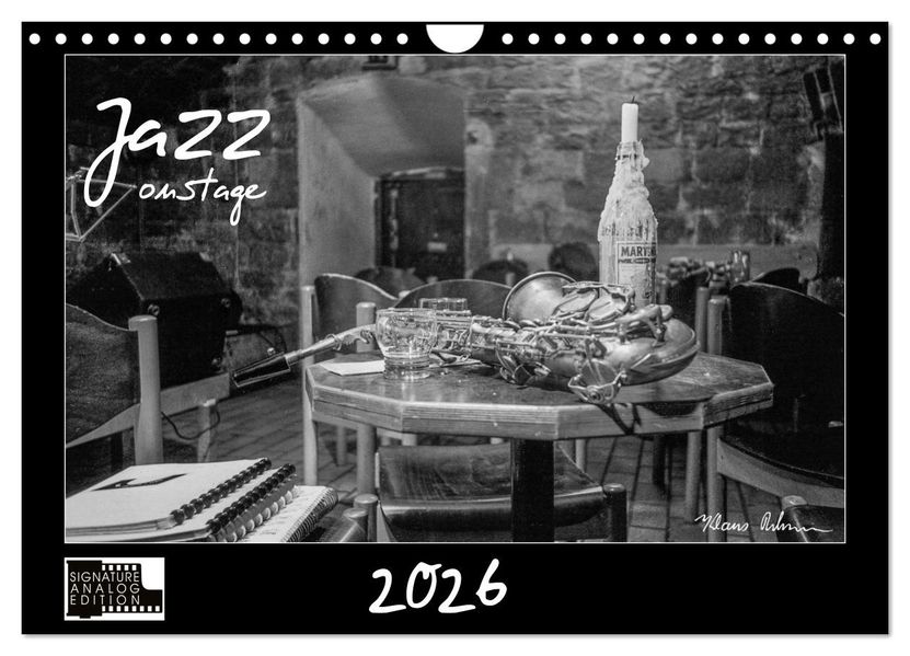 Jazz onstage (Wandkalender 2026 DIN A4 quer) CALVENDO Monatskalender