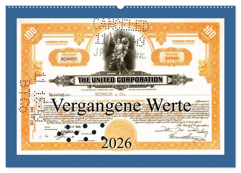 Vergangene Werte (Wandkalender 2026 DIN A2 quer) CALVENDO Monatskalender