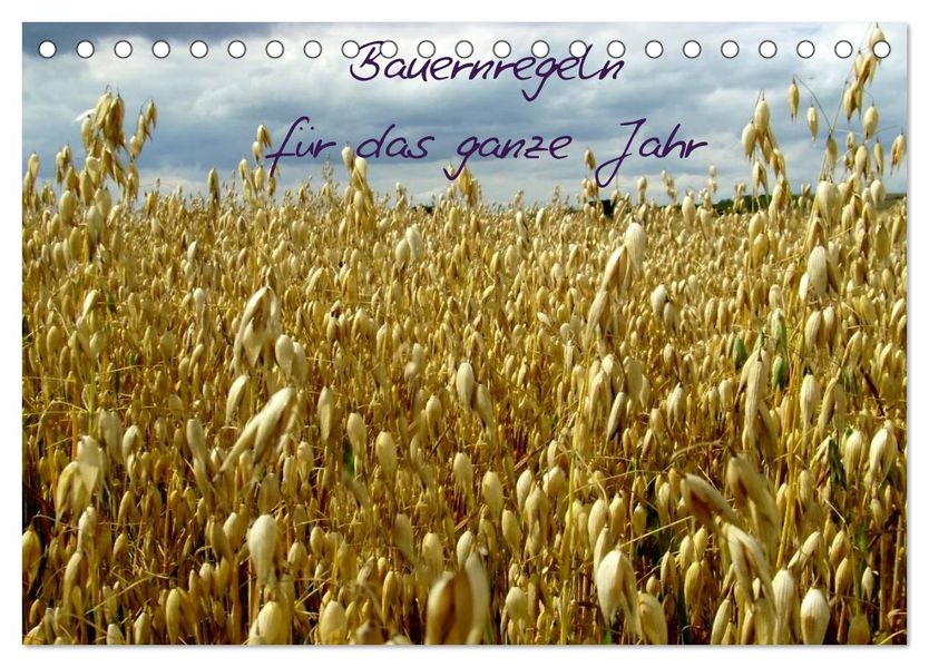 Bauernregeln für das ganze Jahr (Tischkalender 2026 DIN A5 quer) CALVENDO Monatskalender