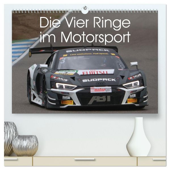 Die Vier Ringe im Motorsport (hochwertiger Premium Wandkalender 2026 DIN A2 quer) Kunstdruck in Hochglanz