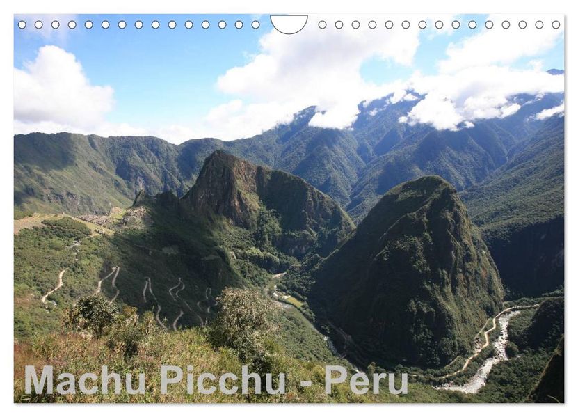 Machu Picchu - Peru (Wandkalender 2026 DIN A4 quer) CALVENDO Monatskalender