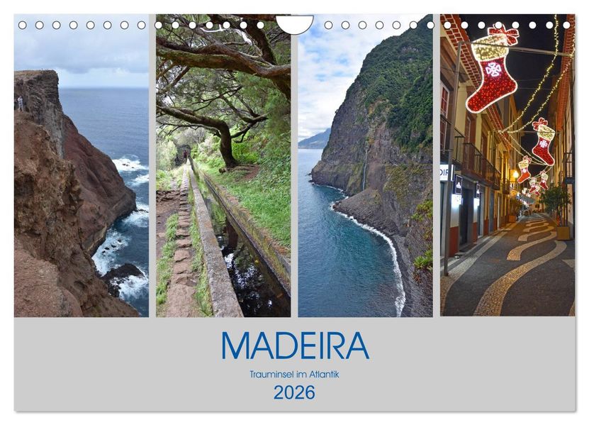MADEIRA Trauminsel im Atlantik (Wandkalender 2026 DIN A4 quer) CALVENDO Monatskalender