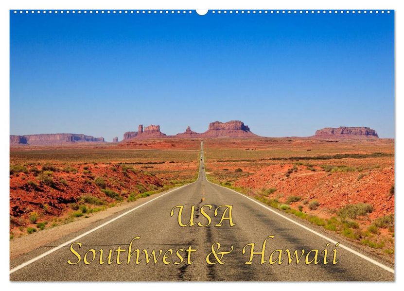 USA Southwest & Hawaii (Wandkalender 2026 DIN A2 quer) CALVENDO Monatskalender