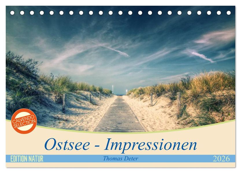 Ostsee - Impressionen (Tischkalender 2026 DIN A5 quer) CALVENDO Monatskalender