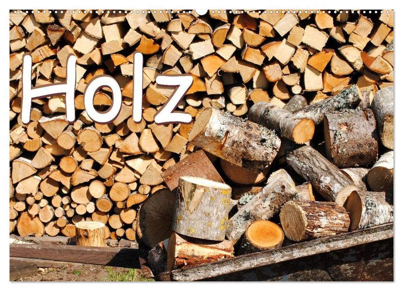 Holz (Wandkalender 2026 DIN A2 quer) CALVENDO Monatskalender