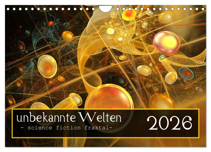 unbekannte Welten (Wandkalender 2026 DIN A4 quer) CALVENDO Monatskalender