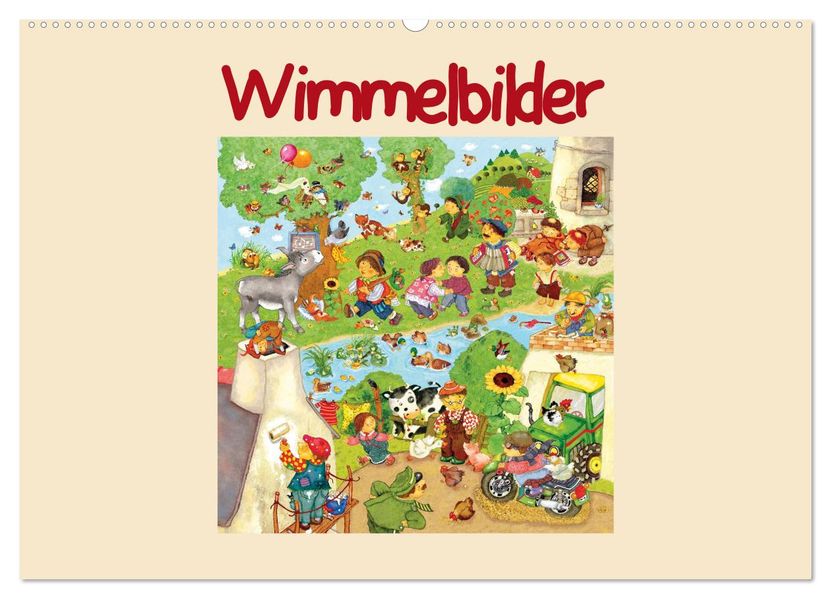 Wimmelbilder (Wandkalender 2026 DIN A2 quer) CALVENDO Monatskalender