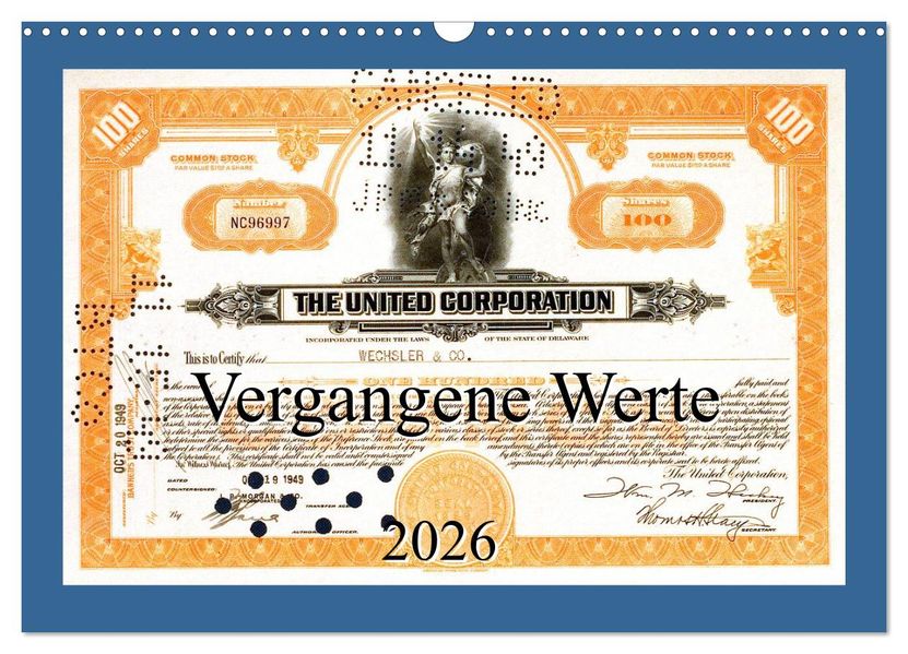 Vergangene Werte (Wandkalender 2026 DIN A3 quer) CALVENDO Monatskalender